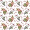 Christmas winter seamless pattern. Wrapping paper.