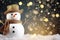 Christmas winter smiling happy snowman frosty snow new year celebration holiday cute decoration greeting december eve