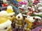 Christmas wool toys Golden and white deer and snowmen sold in store
