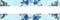 Christmas wreath on a blue background, flatley, copy space ,banner, footer