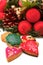 Christmas wreath. Cookies