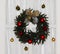 Christmas wreath on door