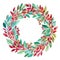 Christmas Wreath Drawing AI Generative