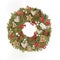 Christmas wreath with gingerbread cookies digital illustration