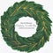 Christmas Wreath Green Leaf Base Ring