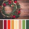 Christmas wreath palette