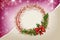 Christmas wreath poster, xmas wallpaper background Ai Generated