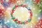 Christmas wreath poster, xmas wallpaper background Ai Generated