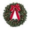 Christmas wreath with red bow