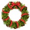 Christmas Wreath with Red Bow