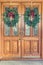 Christmas Wreaths on Front Doors