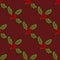 Christmass patch logo, gift, mistletoe seamless pattern