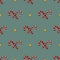 Christmass patch logo, gift, mistletoe seamless pattern