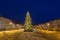 Christmass tree in Namestie SNP square in Banska Bystrica