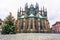 Christmass tree and St. Vitus cathedral in Prague Castle