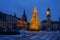 Christmass tree and towers in Banska Bystrica