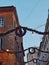 Christmast in Rome, view of the christmast decoration on the shopping street, centre of Rome, Italy