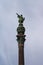 Christopher Columbus Monument in Barcelona with the gray sky on the background - Image