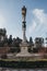 Christopher Columbus monument in Jardines de Murillo, Seville, Spain