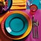 Chroma Cuisine: A Palette of Vibrant Dishware