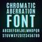 Chromatic aberration font