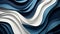 Chromatic Sculptural Slabs: White And Blue Curved Paper Backgrounds