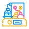 chromatograph electronic tool color icon vector illustration