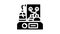 chromatograph electronic tool glyph icon animation