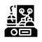 chromatograph electronic tool glyph icon vector illustration