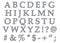 Chrome Alphabet Uppercase