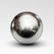 Chrome ball realistic on white background