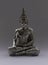 Chrome buddha figurine sitting