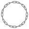 Chrome chain links circle