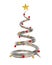 Chrome cone shapes Christmas tree