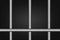 Chrome prison bars on black background