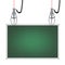 Chrome Robotic Claws with Green Chalkboard in the Frame for Your