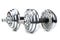 Chromed fitness dumbbell