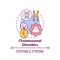Chromosomal disorders concept icon