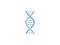 Chromosome, dna, genetic icon. Vector illustration, flat design