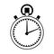 Chronometer watch isolated icon