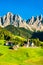 Chruch at Santa Maddalena - the Dolomites, Italy