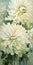 Chrysanthemum Flowers: Soft And Airy Compositions With Realistic Stylized Details