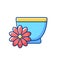 Chrysanthemum tea RGB color icon