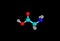 Chrysene molecular structure on black background