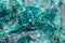 Chrysocolla is a hydrated copper cyclosilicate