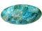 Chrysocolla round semigem mineral crystal