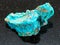 Chrysocolla stone on dark background