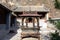 Chuandixia, Hebei province, China: the interior courtyard of Guandi temple