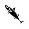 chub mackerel glyph icon vector illustration