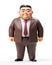 A chubby chinese businessman action figure